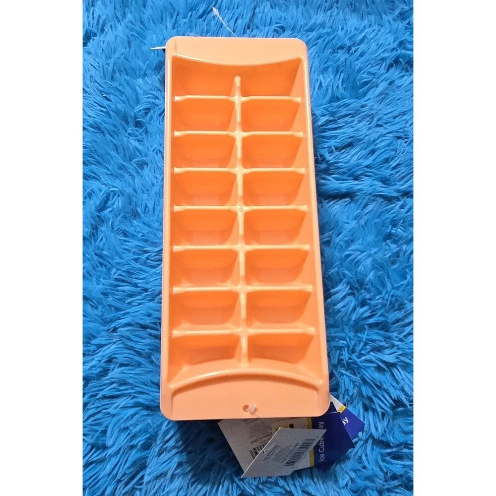 True Living Non Stackable 9pc Lot Bundle Peach Ice Cube Trays *They Do Not Stack